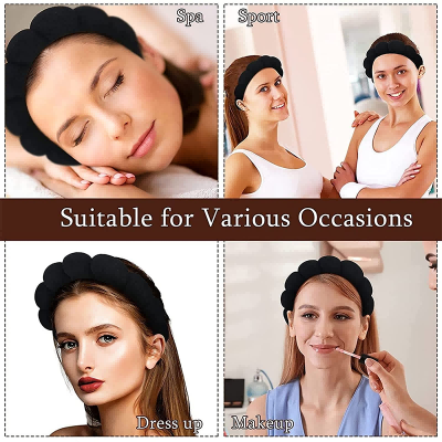 Spa Makeup Headband pikeun Nyeuseuh Raray (1)
